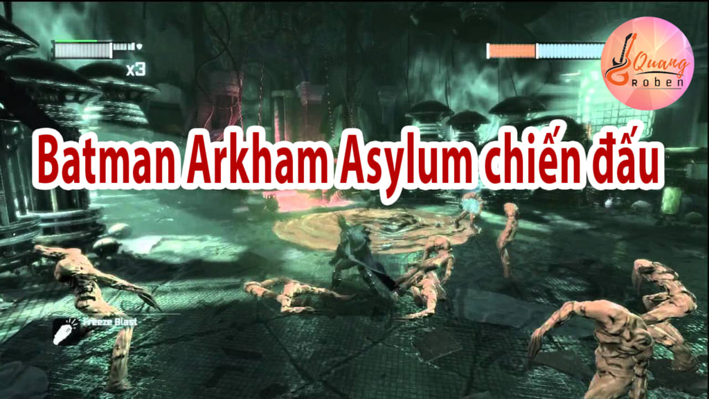 Batman Arkham Asylum chiến đấu với những trận giao chiến khá khốc liệt